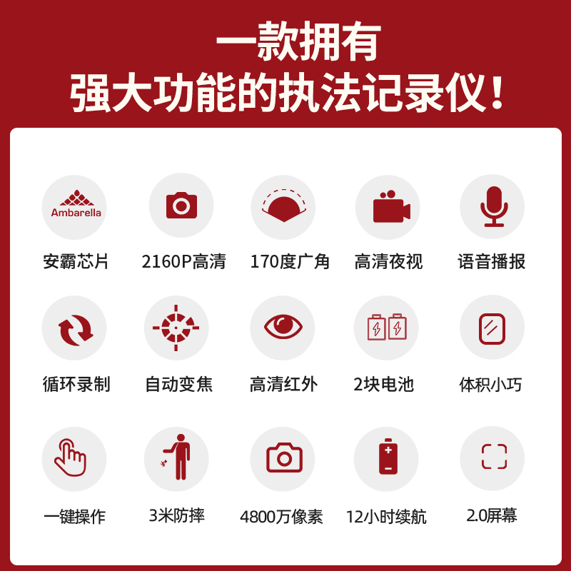 途强执法记录仪高清小型随身胸前佩戴便携夜视防爆现场工作器仪 32G