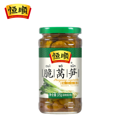 恒顺香菜心375g 酱莴苣江苏镇江特产 下饭小菜 腌制泡菜 酱菜榨菜
