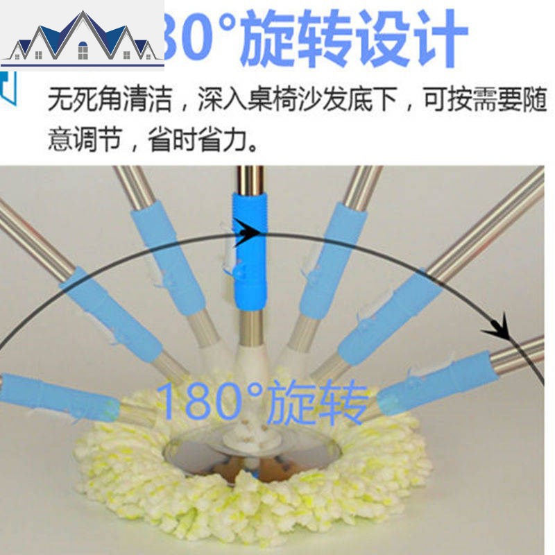 单桶拖把桶旋转单桶家用拖布桶不锈钢单筒旋转甩干桶免手洗墩布. 三维工匠高清大图