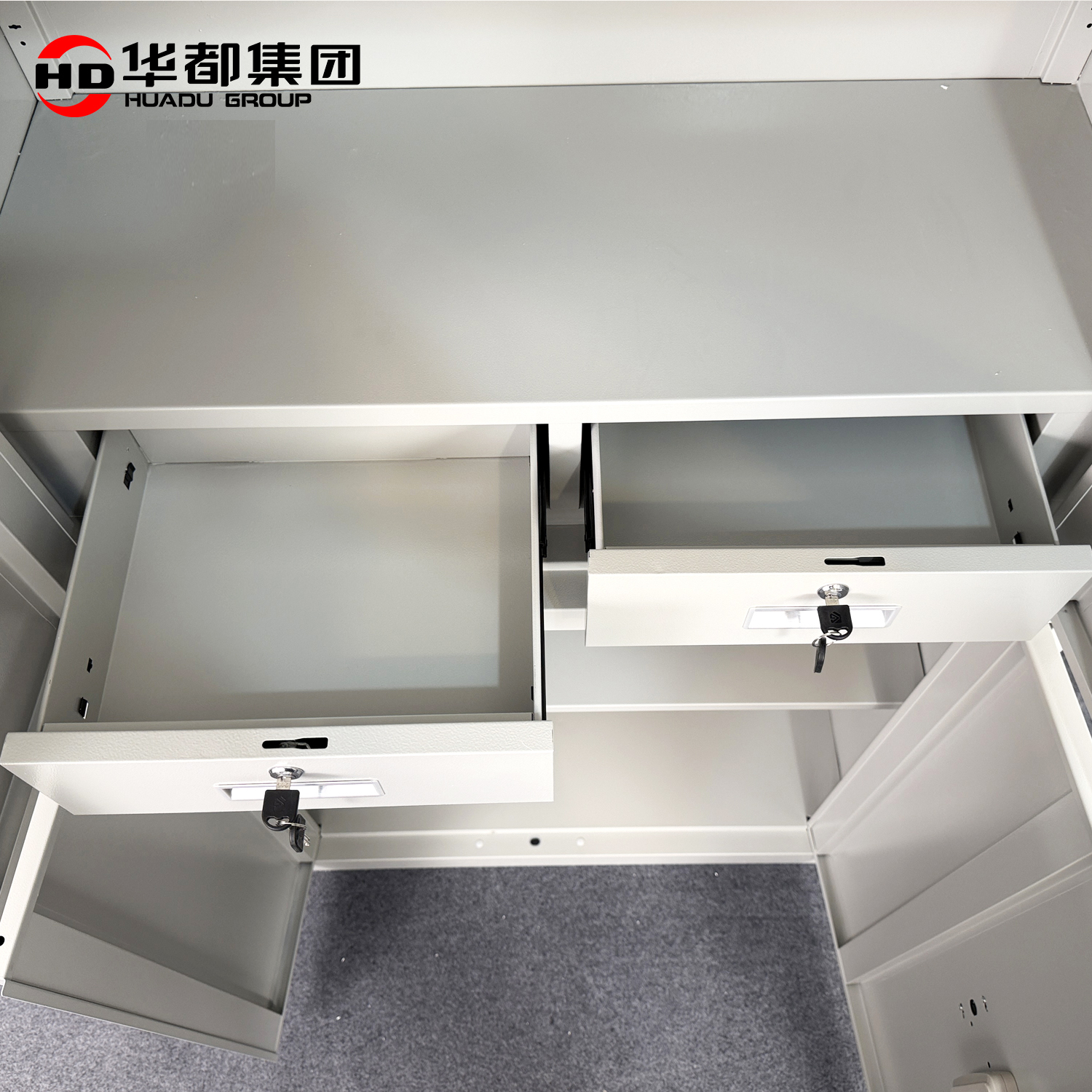 华都HDG-49 指纹密码锁通双节保密柜含抽屉华都保密柜防盗保险柜指纹文件柜档案柜财务凭证柜办公柜国保锁铁皮柜高清大图