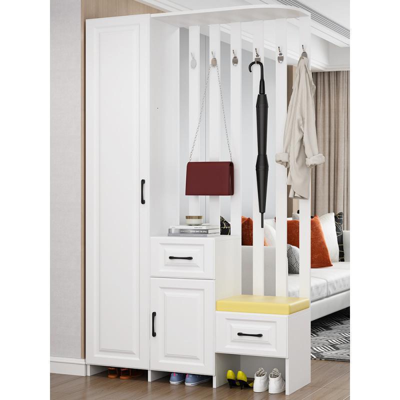 森美人酒柜现代简约屏风隔断柜客厅进入户玄关柜鞋柜一体轻奢装饰柜高清大图