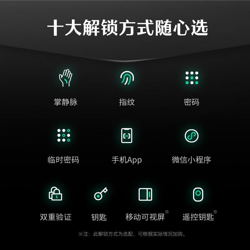 德施曼智能门锁 掌静脉识别可视猫眼高清大屏指纹锁 密码防盗电子锁Q5MVPro