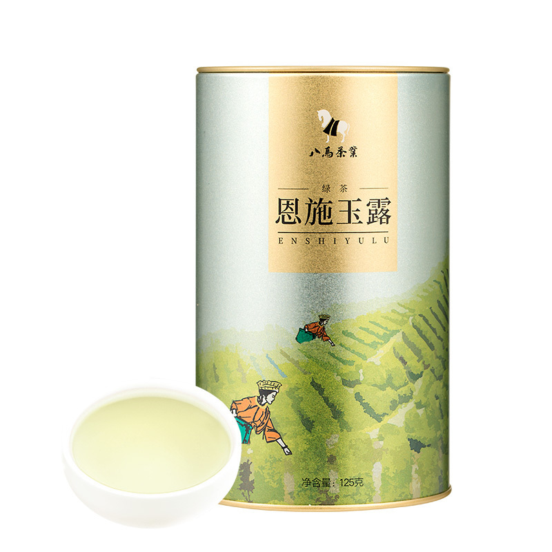 [2021新茶]八马茶叶 春茶 湖北恩施玉露绿茶茶叶 罐装125g
