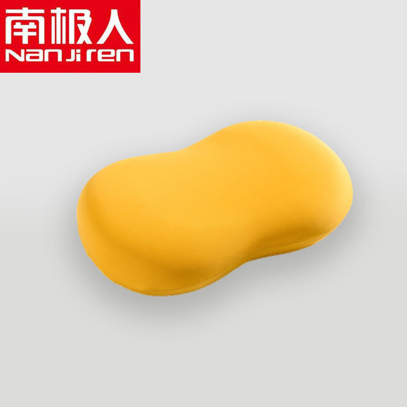 网红儿童喵肚记忆枕 姜黄 祧 一只装 猫肚皮记忆棉枕头芯套装一对慢回弹护颈椎枕芯一只单人学生