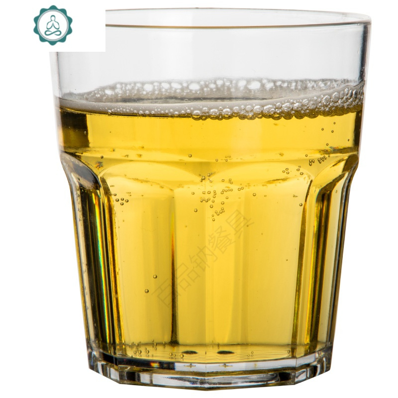10个装 ktv亚克力啤酒杯塑料防摔透明杯子玻璃杯