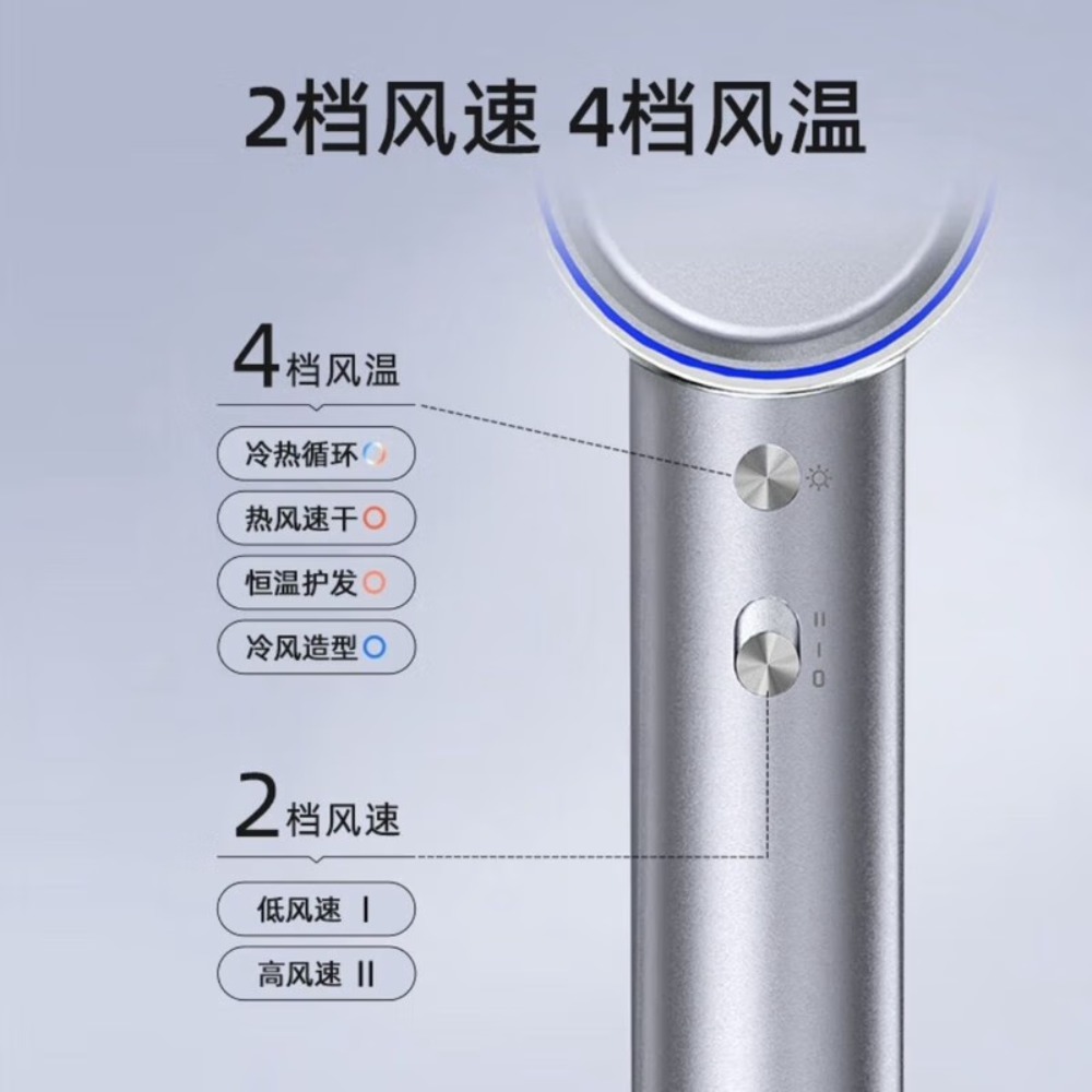 西屋高速吹风机宿舍家用负离子大功率便携电吹风男女生吹风机 HS300高清大图