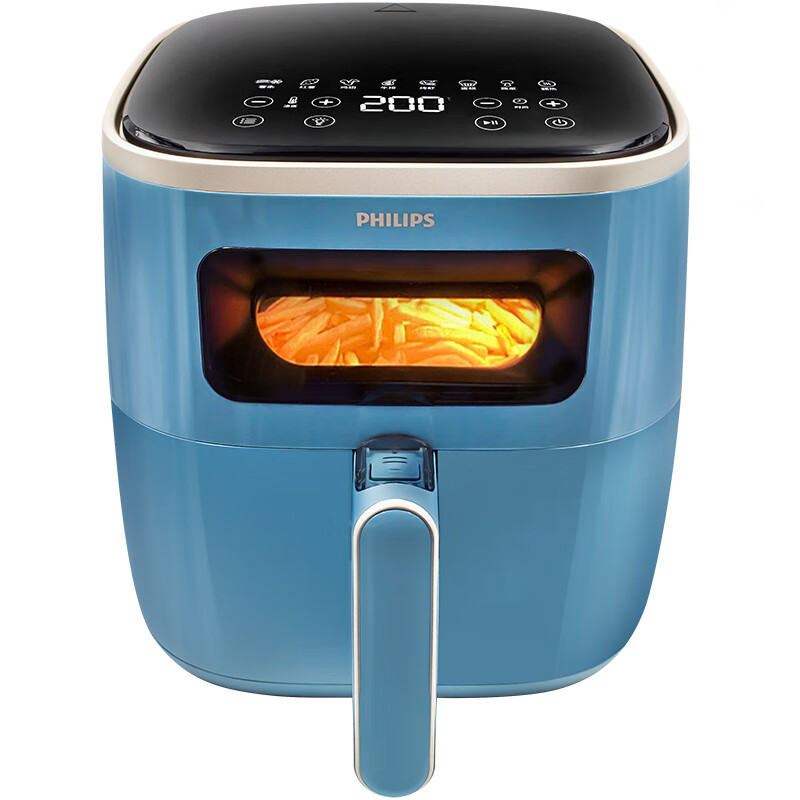飞利浦HD9257空气炸锅5.6L蓝色