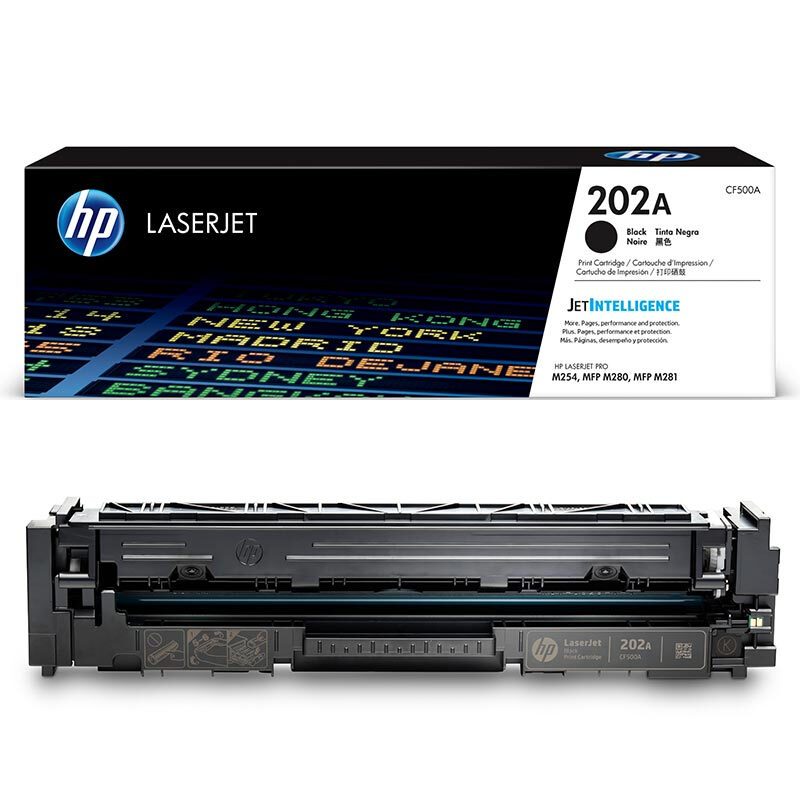 惠普(HP)CF500A 202A 黑色硒鼓(适用LaserJet M254nw/dw M280nw M281fdn)高清大图