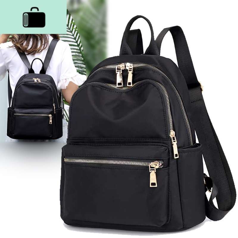 双肩包女2020新款韩版牛津布小背包女士百搭时尚大容量帆布书包包NEW LAKE