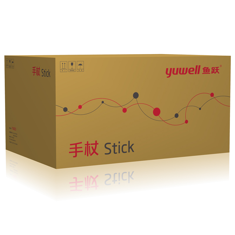 鱼跃(YUWELL)铝合金肘拐手杖拐杖便携防滑升降老人拐棍可伸缩助步器YU823