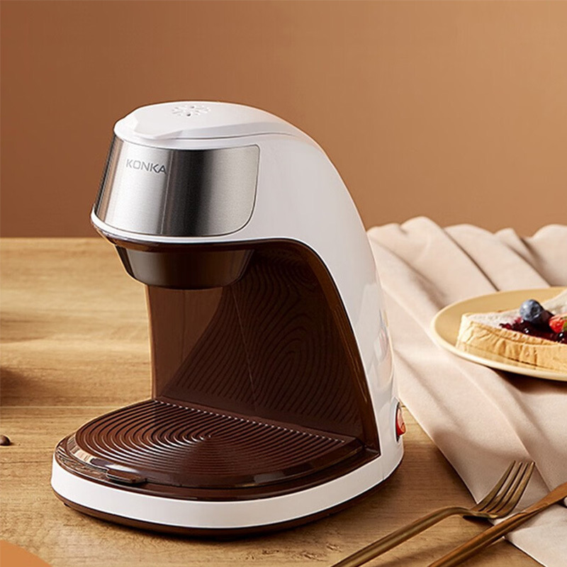 康佳咖啡机300ml家用小型迷你全自动滴漏式操作简单KCF-CS2高清大图