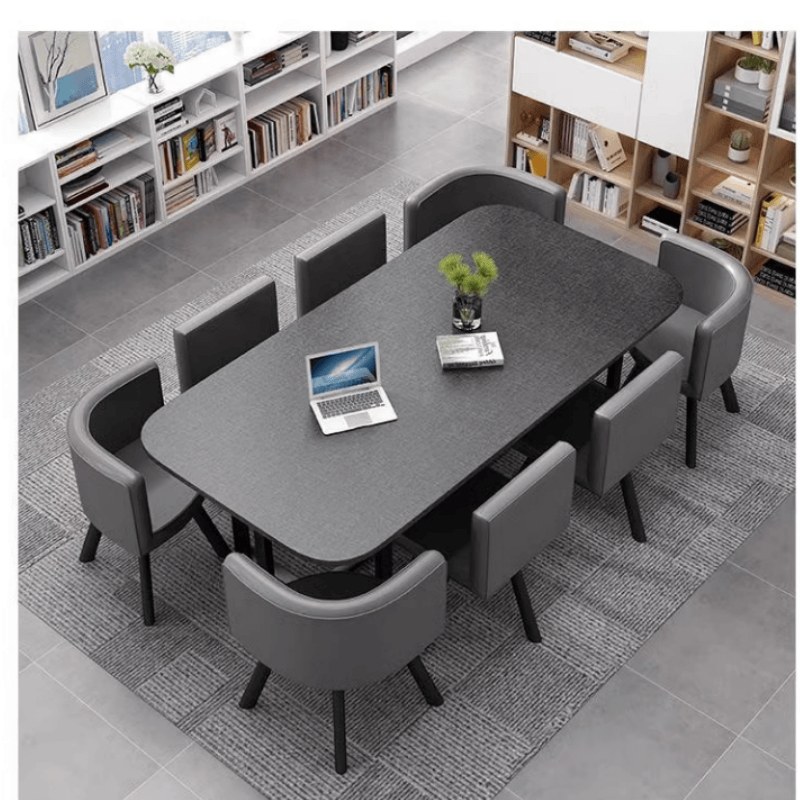 鑫木樽洽谈桌一桌八椅套高清大图