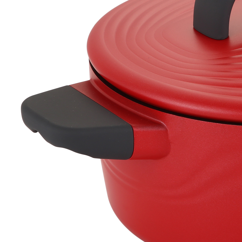 炊大皇(COOKER KING)年轮汤锅(红色)24CM 一锅多用汤锅煮锅蒸锅炖锅焖锅电磁炉通用TG24NLH