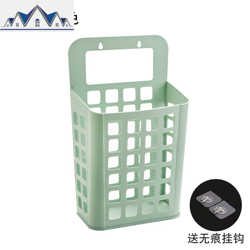 壁挂可折叠浴室衣服收纳筐卫生间放换洗脏衣服的篮子脏衣篓 三维工匠收纳篮 大号绿色可拆卸款送挂钩