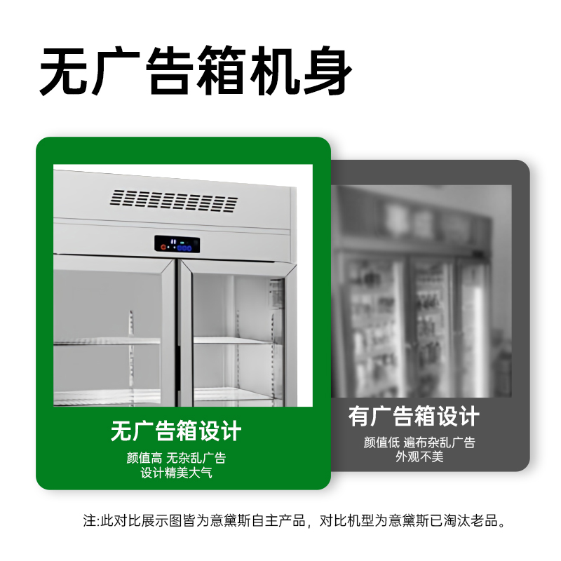 意黛斯(YIDAISI)双门大容量玻璃冷藏保鲜展示柜 鲜花蔬菜水果商用保鲜柜立式商用冰箱YDS-ZLEMLB-980L高清大图
