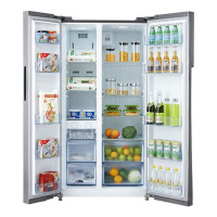 美的（Midea）BCD-536WKPZM 536升 变频节能 智能操控 风冷无霜 大冷冻力节能家用省电对开门冰箱