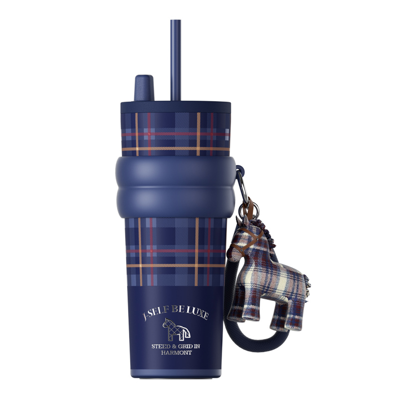 世大家 极光星夜吸管杯(不含帆布袋)710ml陶瓷-蓝纹骥韵(蓝)高清大图