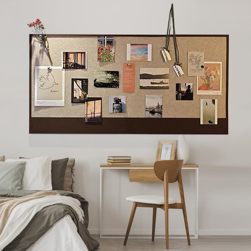 维诺亚毛毡板墙贴照片墙自粘免打孔ins留言板桌面客厅卧室玄关墙面装饰高清大图