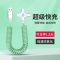 弯头数据线5A快闪充弹簧车载充电线适用Type-C小米苹果vivo三合一 [安卓]45厘米可拉伸1.8m