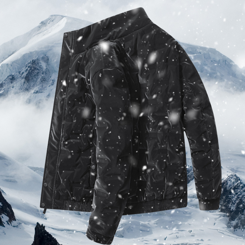 秋冬季新款男士羽绒服大码保暖加肥加大胖子宽松连帽冬装外套男