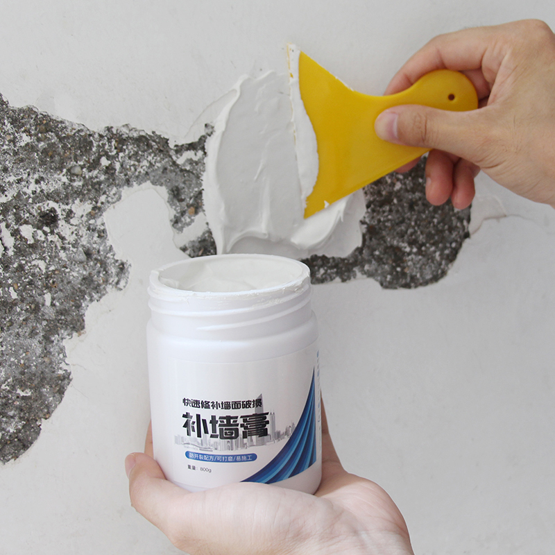 开裂墙面修补墙上剂裂缝有洞白色室内防潮墙体补墙膏裂纹内墙防f445kg