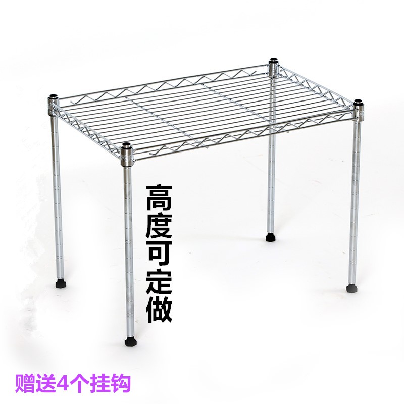 厨房置物架一层微波炉架厨房收纳锅碗架单层架橱柜衣柜隔层整理架收纳层架 三维工匠高清大图