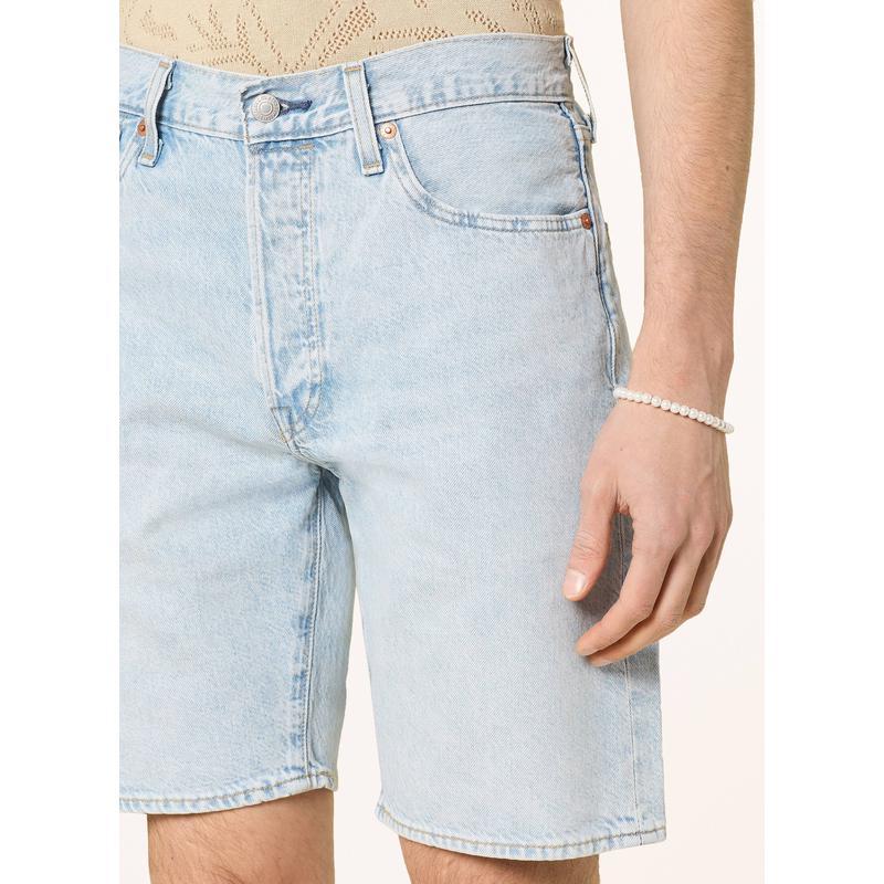 Levi’s男士直筒牛仔短裤经典五口袋设计舒适休闲款式