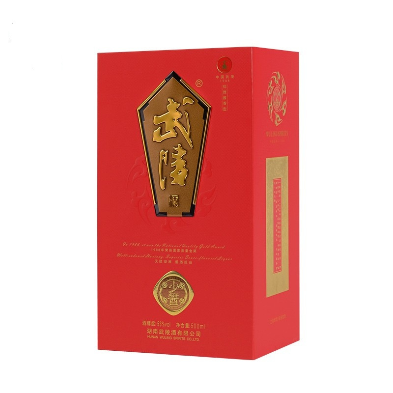 武陵少酱53度高端酱香型高度白酒纯粮固态大曲500ml1瓶