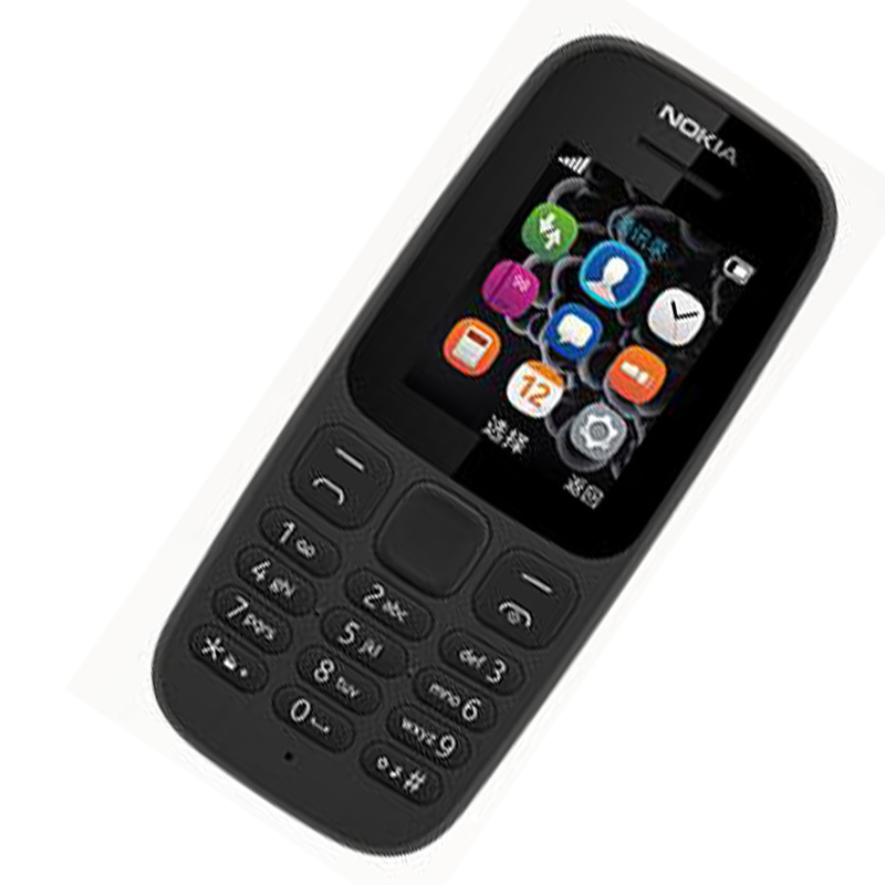nokia诺基亚105移动2g直板按键备用机学生老人手机黑色不支持电信和