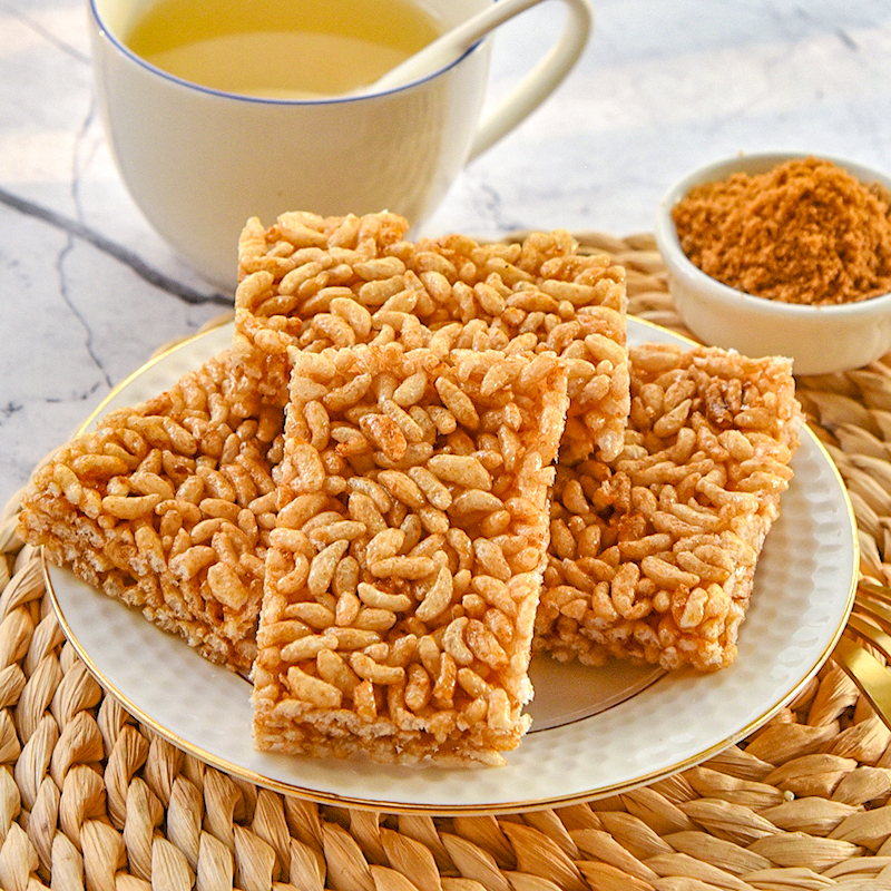 广西米花酥红糖米花糖梓宏红糖米脆60小包冻米糖炒米糖小米酥