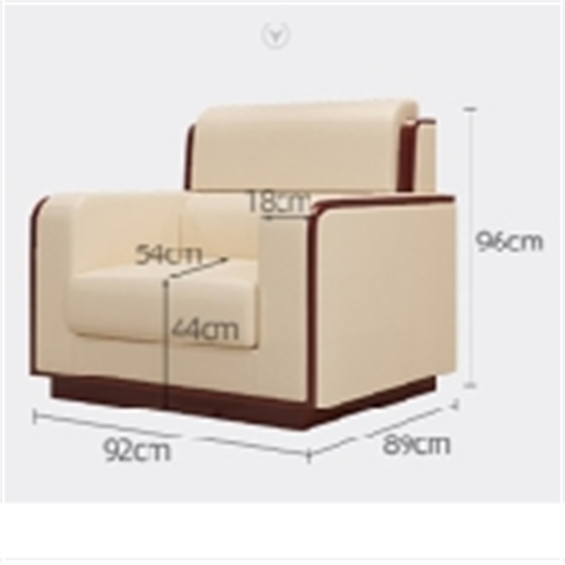 白寅 BY-DRW003 单人位沙发 米白色