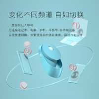 雷柏Ralemo Air1 蓝色乐萌鼠标无线充电多模式鼠标