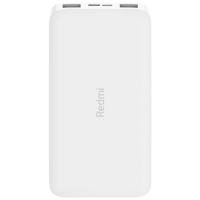 小米(MI)Redmi 红米充电宝标准版10000mAh 双口输出 高密度锂离子聚合物电池 白色