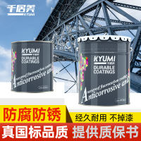 千居美 氟碳漆 防锈漆金属油漆防腐漆户外改色涂料翻新漆 3KG 哑光铁红