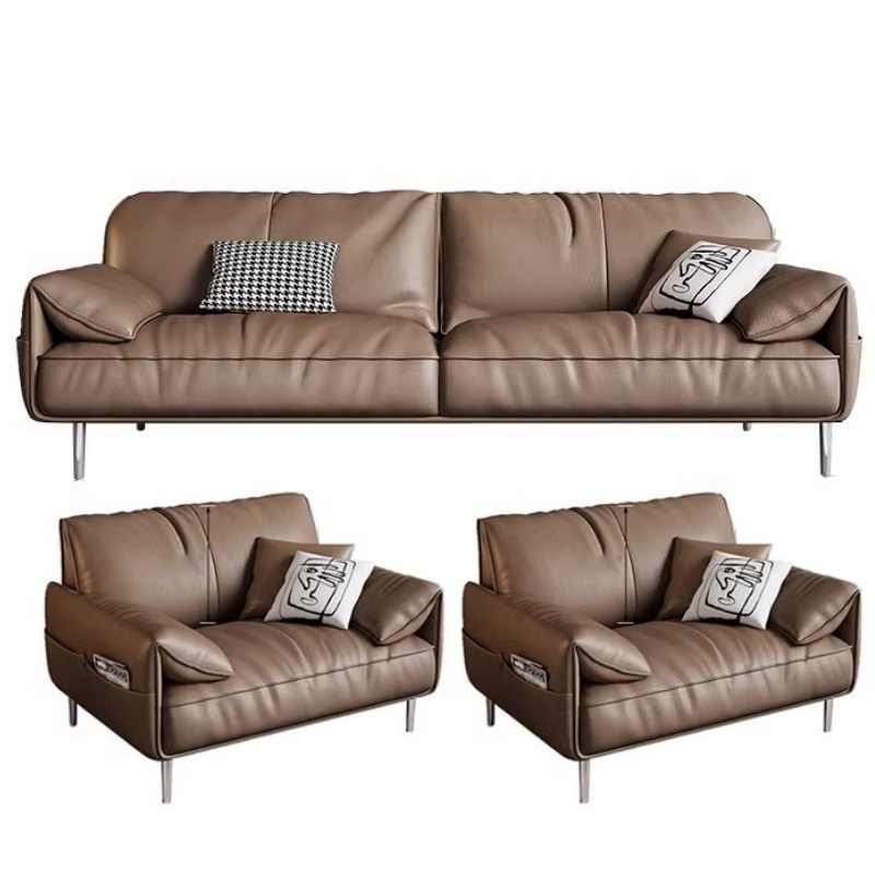 悦兴诚商务沙发套装200*85*80cm(1+1+3)套高清大图