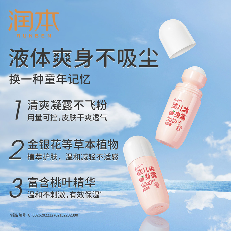 润本(RUNBEN) 爽身露50ml高清大图