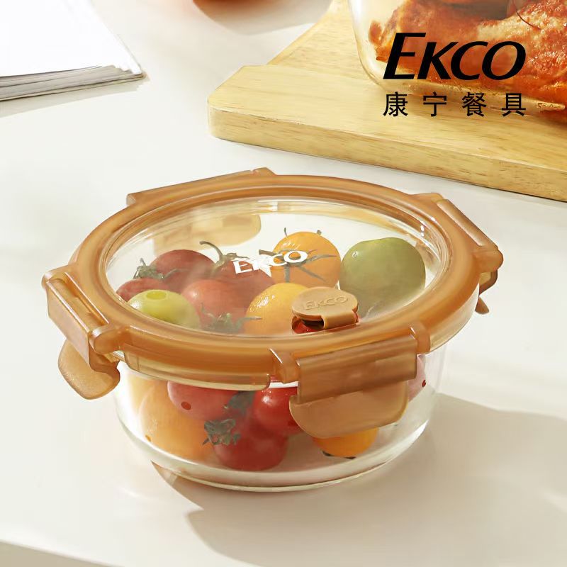 康宁玻璃保鲜盒 微波炉专用饭盒 圆形泡面碗汤粥盒 大汤盒950ml 1个高清大图