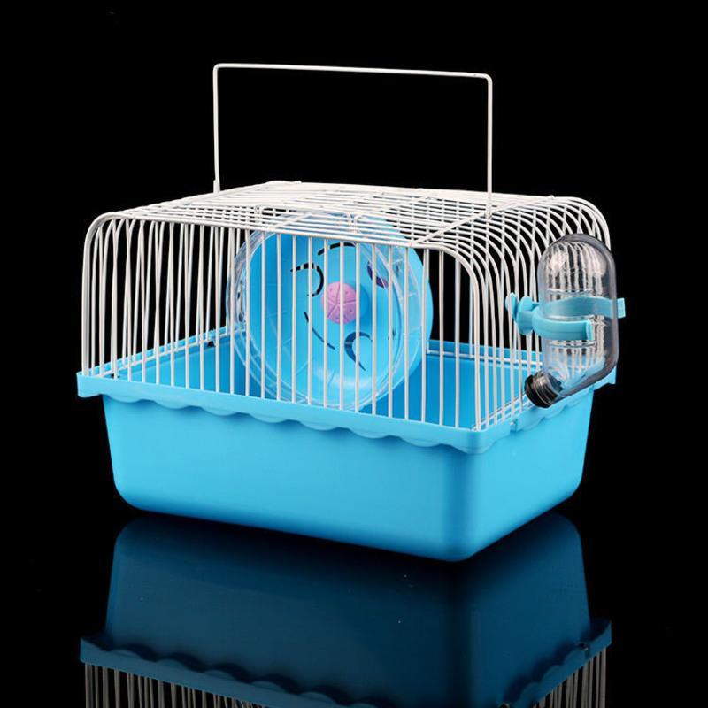 小田园 蓝色 特价宠物仓鼠笼子双层豪华别墅城堡大号金丝熊相亲47基础