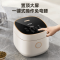LOTOR浣熊电饭煲家用智能小型电饭锅柴火饭多功能米饭锅3升2-4人 白色标准款[陶瓷油内胆]3L