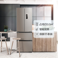 【优惠品】美的（Midea）BCD-318WTPZM(E) 318升 多门冰箱 变频节能 智能操控 风冷无霜 铂金净味
