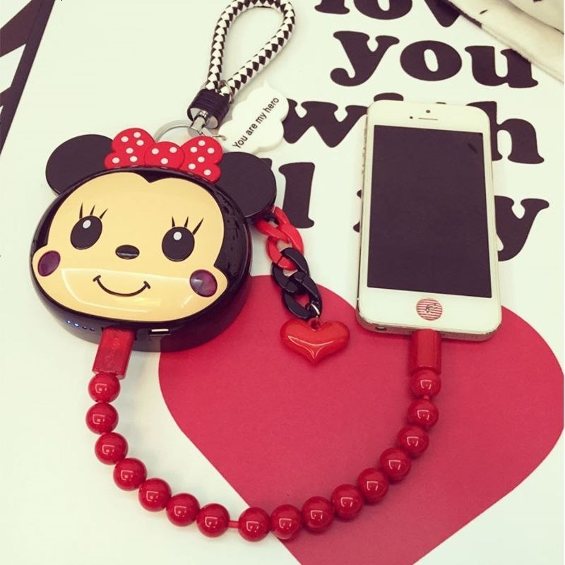 卡通充电宝12000毫安米奇情侣小巧可爱移动电源手机通用女生超萌