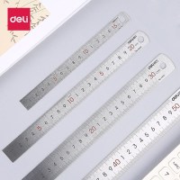 得力 8464 钢直尺(银色)(只) 50cm/5只/组