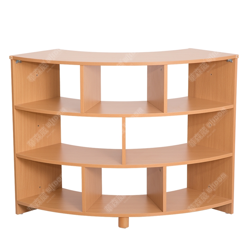 YZY1-KS021-12 凯斯3层弧形柜-新榉木纹 #