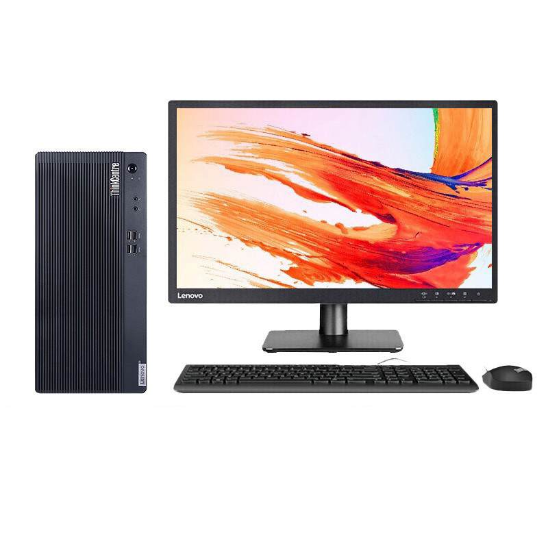 联想(Lenovo)E77S台式电脑 I5-10400/8G/1T/21.5寸显示器 win10 音箱