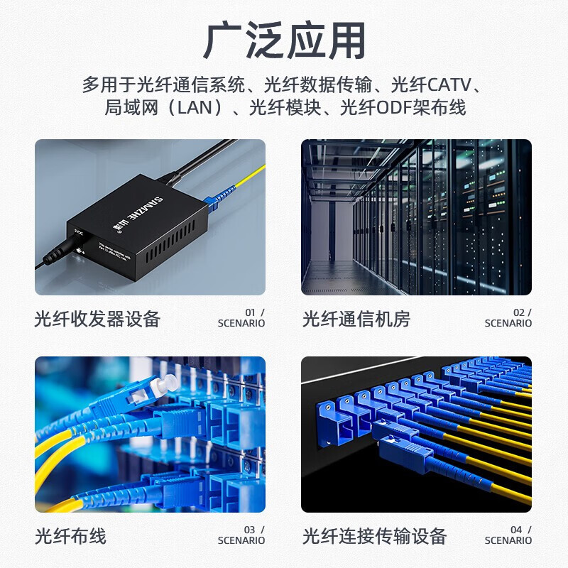 山泽 G0-LCLC05 电信级光纤跳线 LC-LC单模单芯 低烟无卤环保光纤入户线 收发器尾纤 5米.高清大图