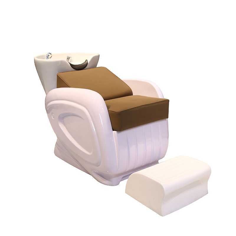 洗头床发廊专用冲水按摩床养发玻璃钢美发店洗头床
