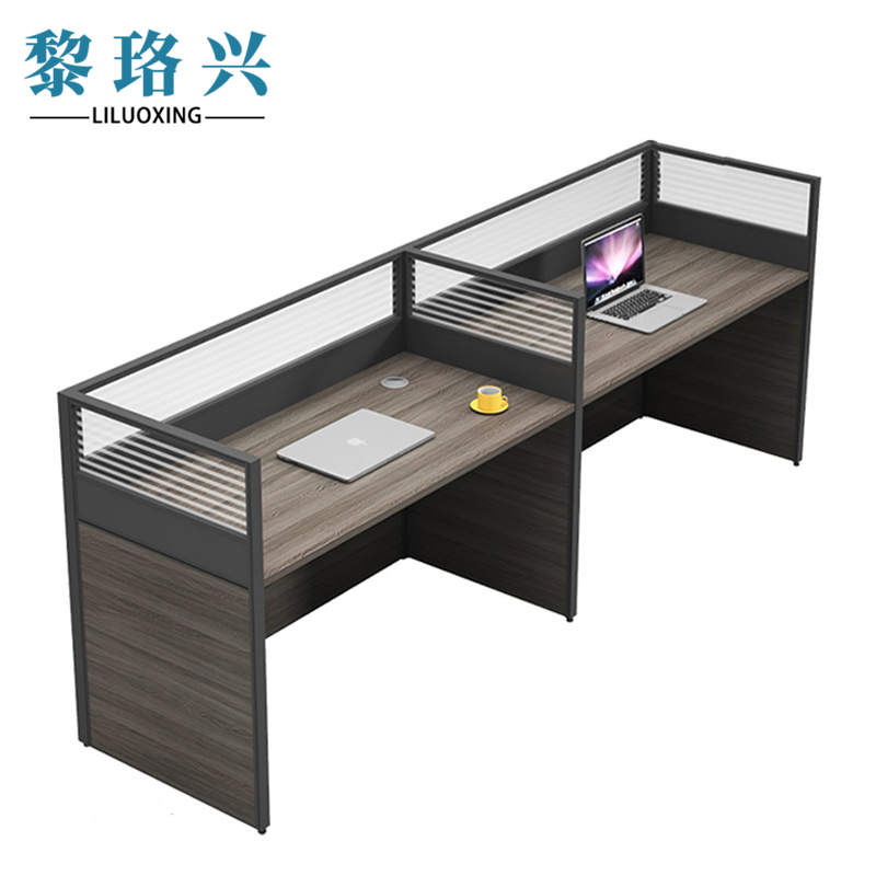 黎珞兴员工办公桌并排双人位 张高清大图