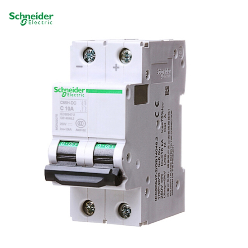 施耐德 直流断路器 空气开关 A9系列 C65H-DC 2P C3A 货号A9N22072