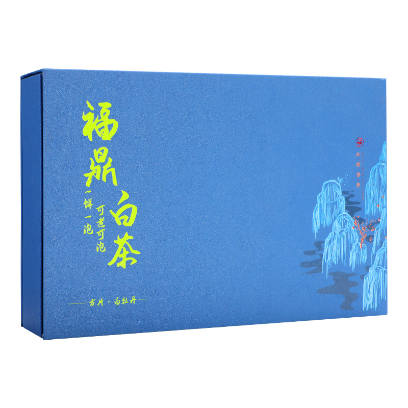 福鼎白茶方片2014老白茶小方片小茶饼花香白牡丹茶叶100片礼盒装高清大图