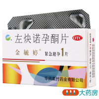 金毓婷左炔诺孕酮片1片用于女性紧急避孕